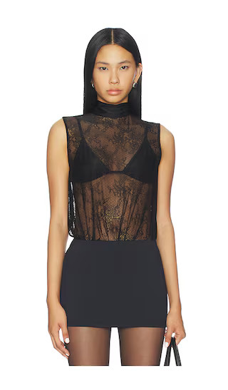 Avia Tie Bodysuit in Black | Revolve Clothing (Global)