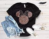 Disney Shirts for Woman, Minnie Mouse Gold Glitter Ears, Disneyland Trip Birthday Outfits, Cute T-sh | Amazon (US)