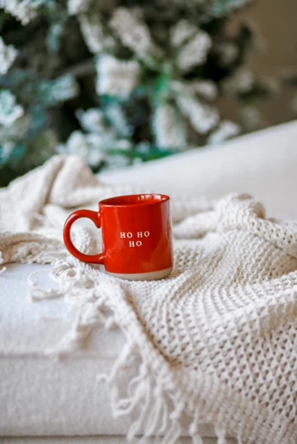 Ho Ho Ho Christmas Stoneware Coffee Mug - 14 oz | Abandoned Cakes