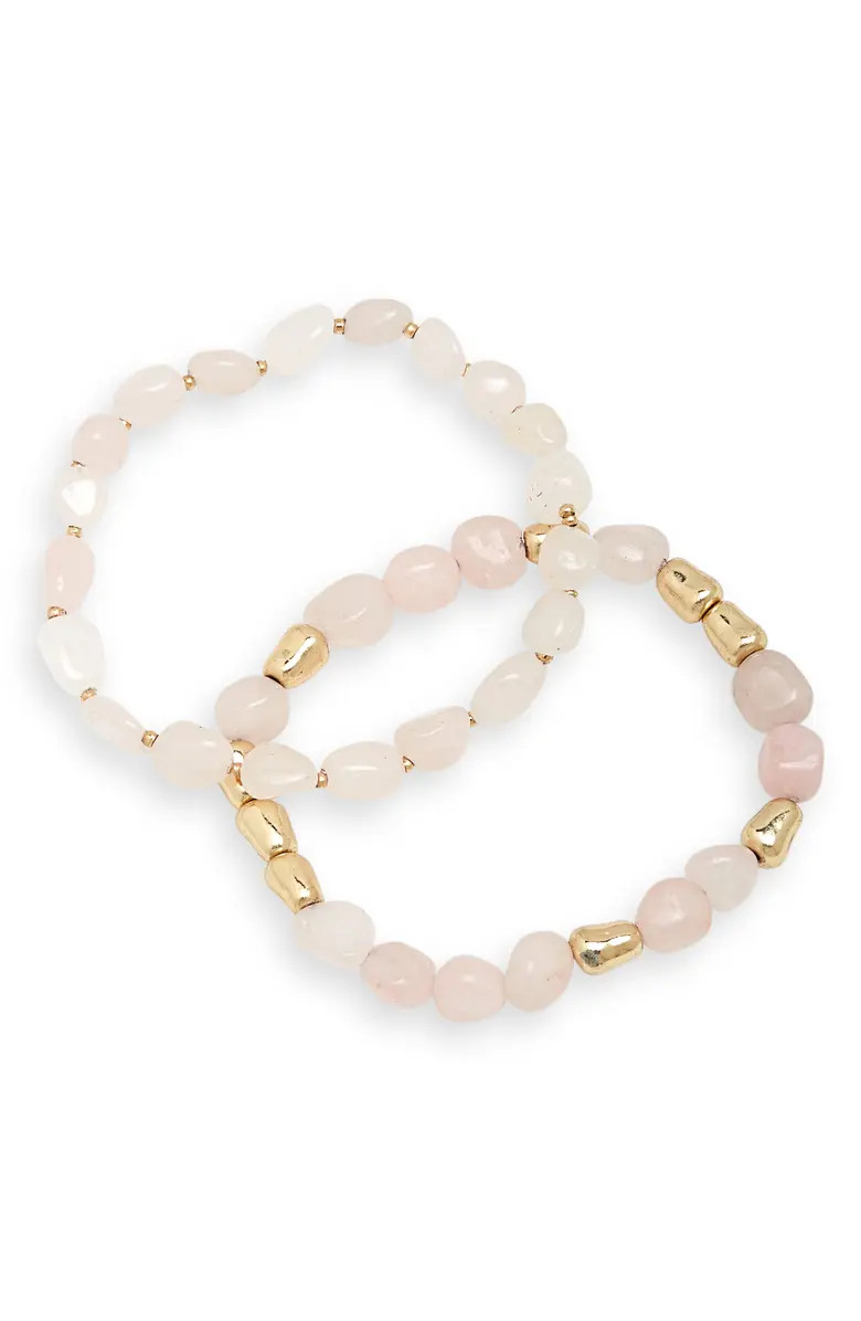 Set of 2 Beaded Stretch Bracelets | Nordstrom