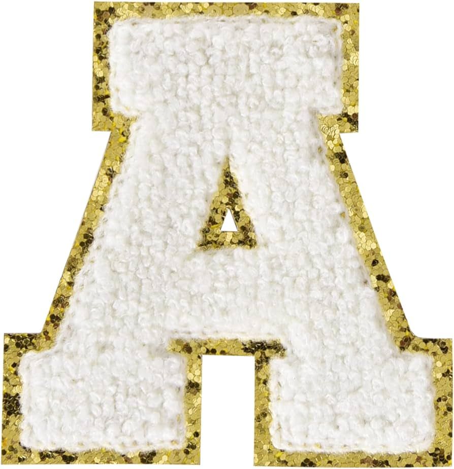 6Pcs Iron on Letters for Clothing Letter Patches Iron on Patches Varsity Letter Patches Chenille ... | Amazon (US)