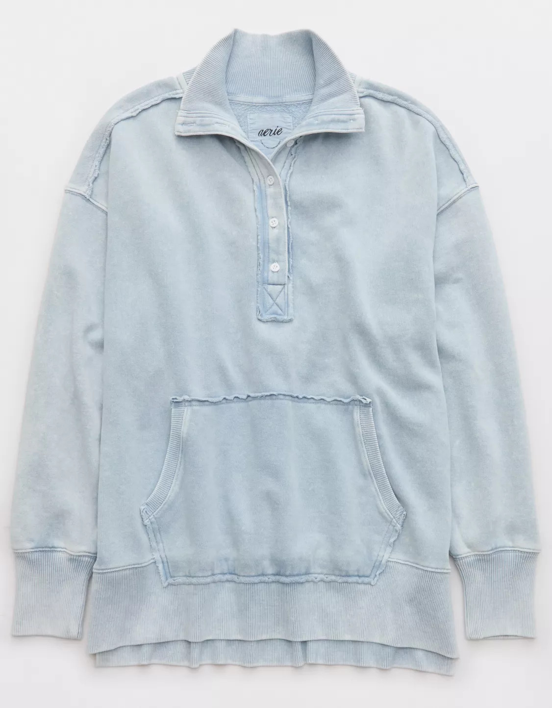 Aerie Vintage Popover Polo Sweatshirt | Aerie