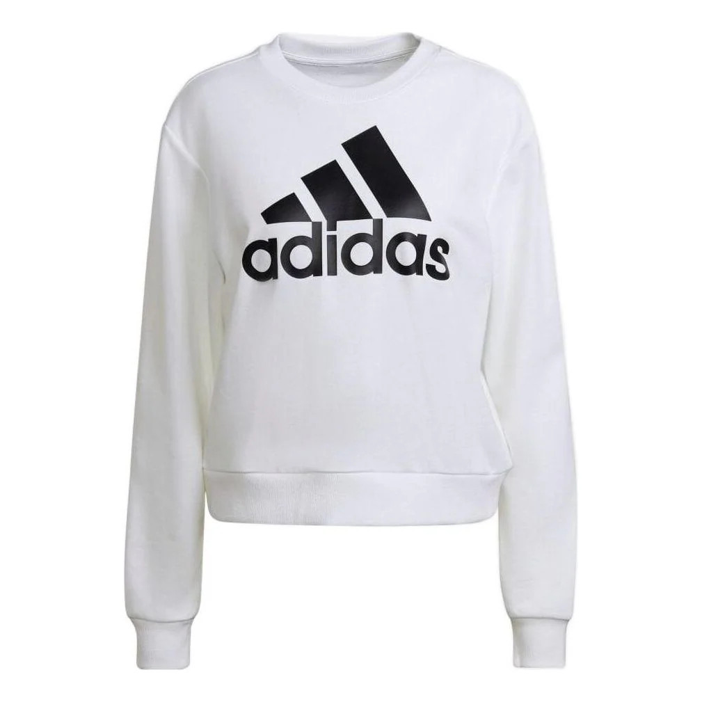 (WMNS) adidas Essentials Logo Loose Sweatshirt 'White' | KICKS CREW
