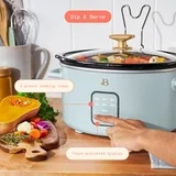 Beautiful 4 Qt Slow Cooker with Touch-Activated Display, Hydrangea by Drew Barrymore - Walmart.co... | Walmart (US)