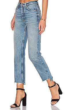 GRLFRND Helena High-Rise Straight Jean in My Sharona from Revolve.com | Revolve Clothing (Global)