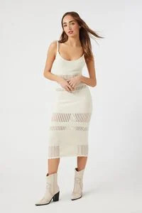 Open-Knit Maxi Cami Dress | Forever 21 (US)