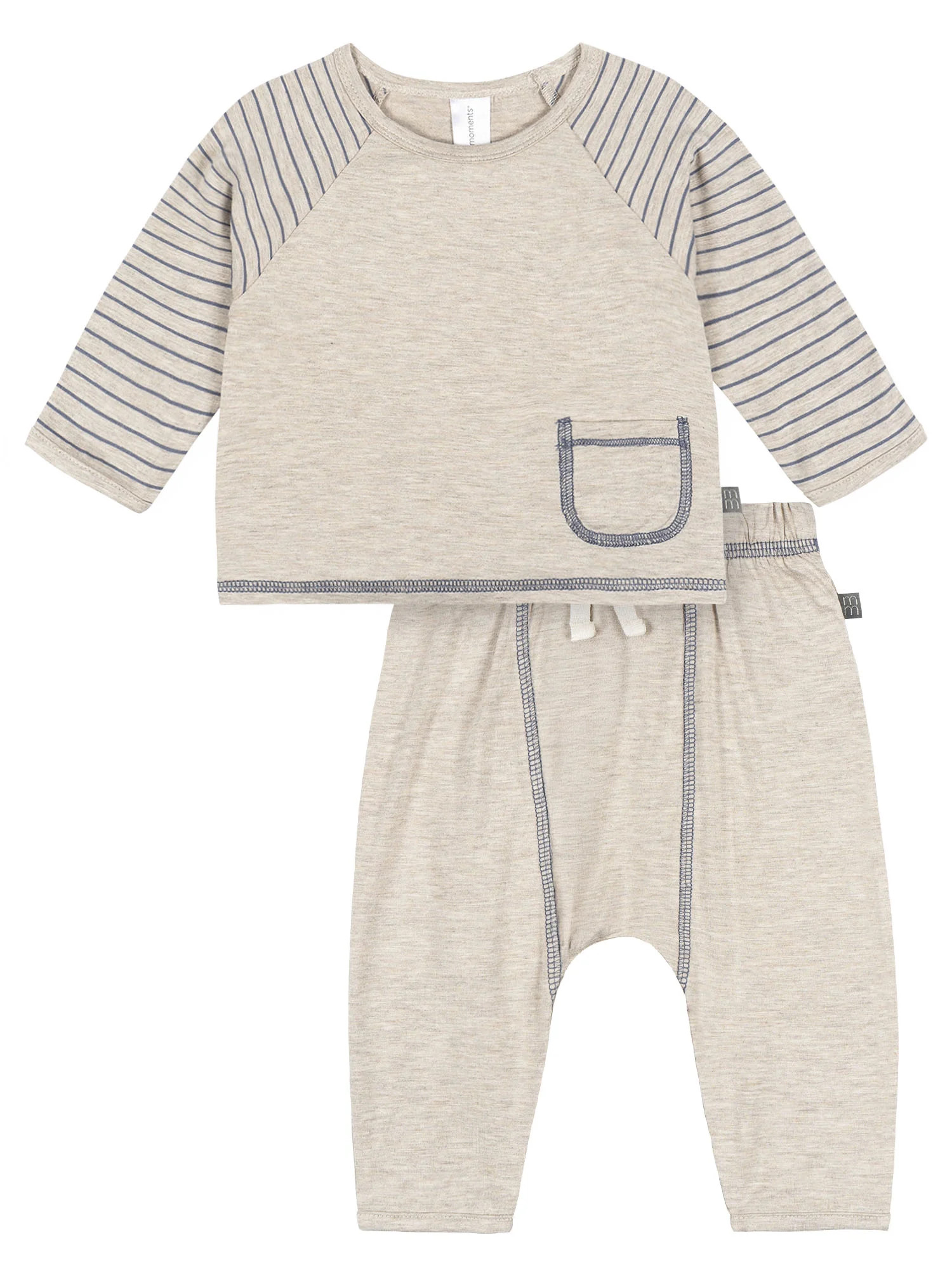 Modern Moments by Gerber Gender Neutral 2-Piece Outfit Sets, Sizes 0/3 Months - 24 Months | Walmart (US)