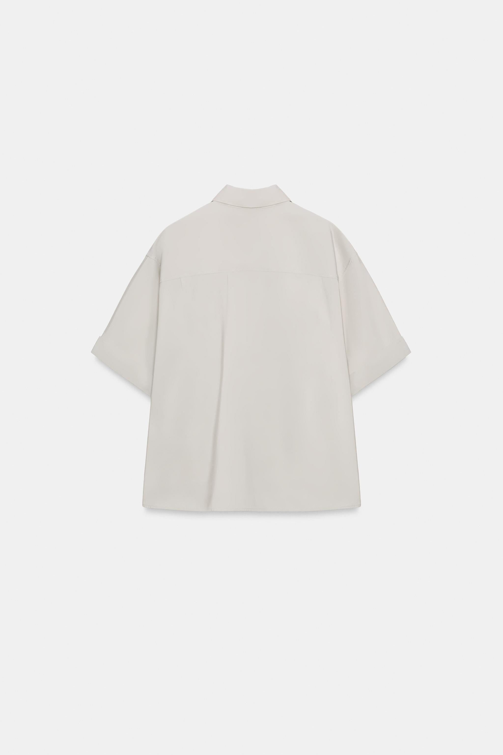 FLOWING SHORT SLEEVE SHIRT | Zara AU
