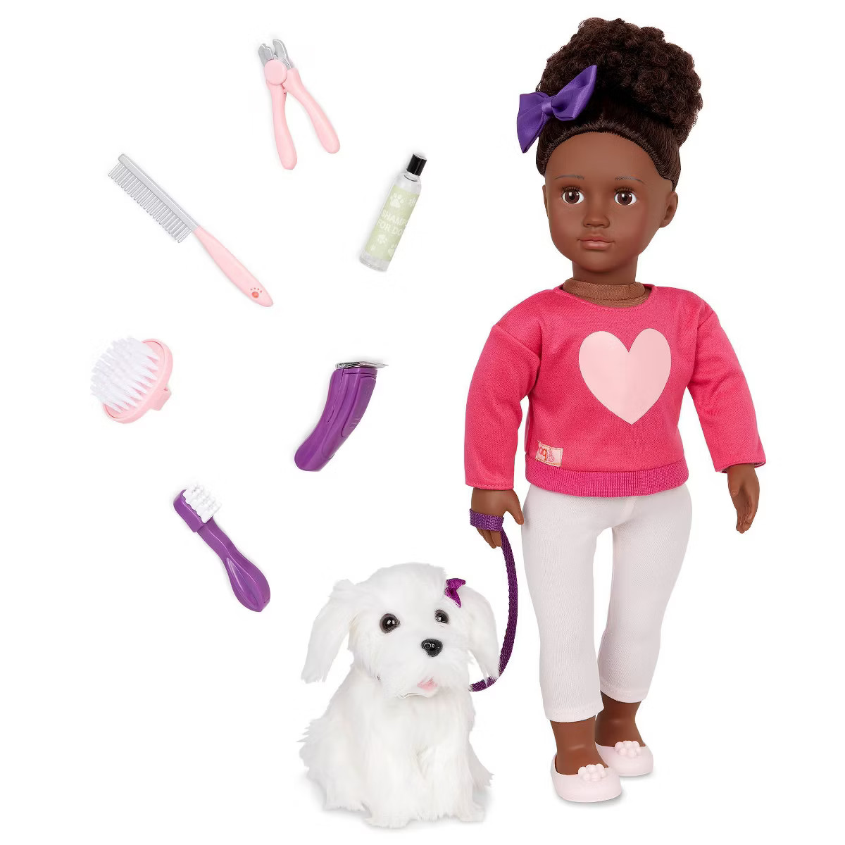 Our Generation Choyce & Jewel 18" Doll & Pet Grooming Set | Target