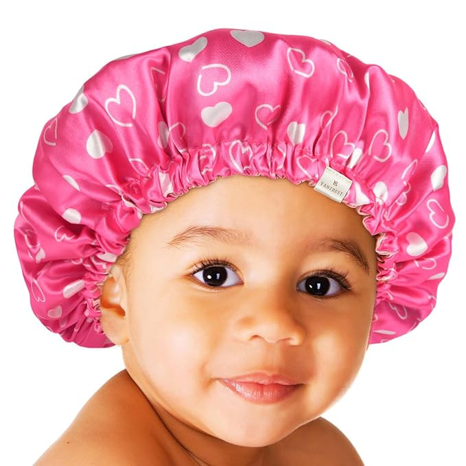 YANIBEST Baby Satin Bonnet Sleep Cap - Double Layer Reversible Adjustable Silky Satin Cap for Inf... | Amazon (US)