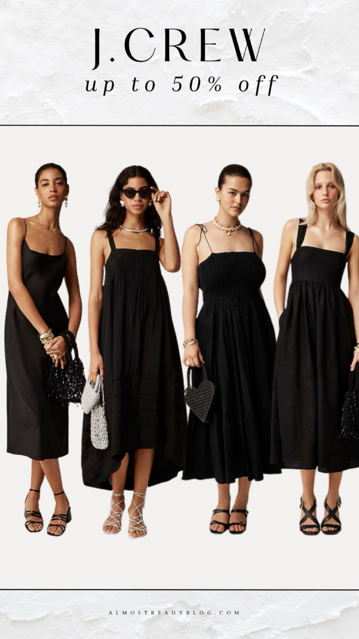J.Crew up to 50% off select styles, black dress, midi dress, satin dress

#LTKFindsUnder100 #LTKSaleAlert