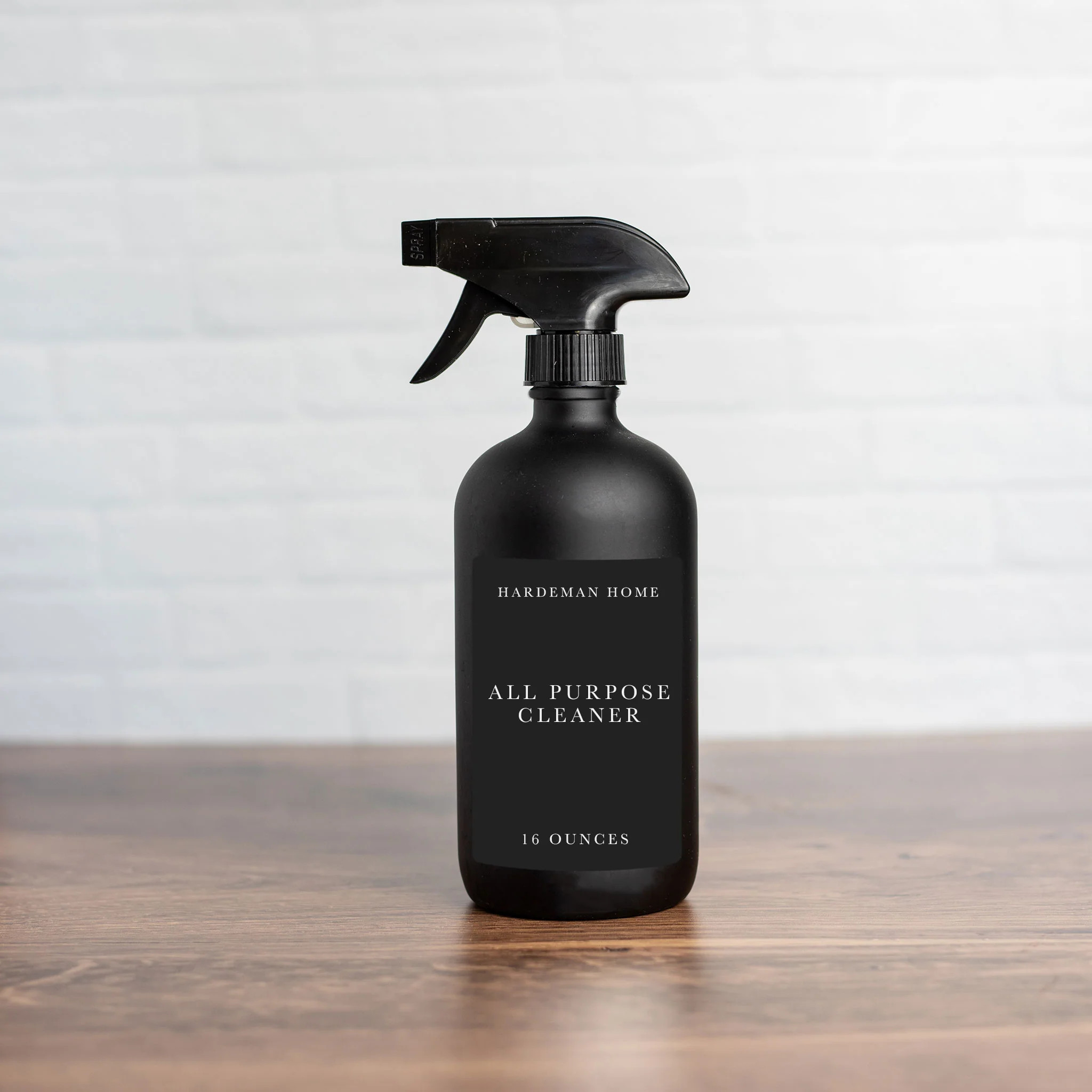 16oz Black Glass All Purpose Cleaner Spray Bottle | Hardeman Home