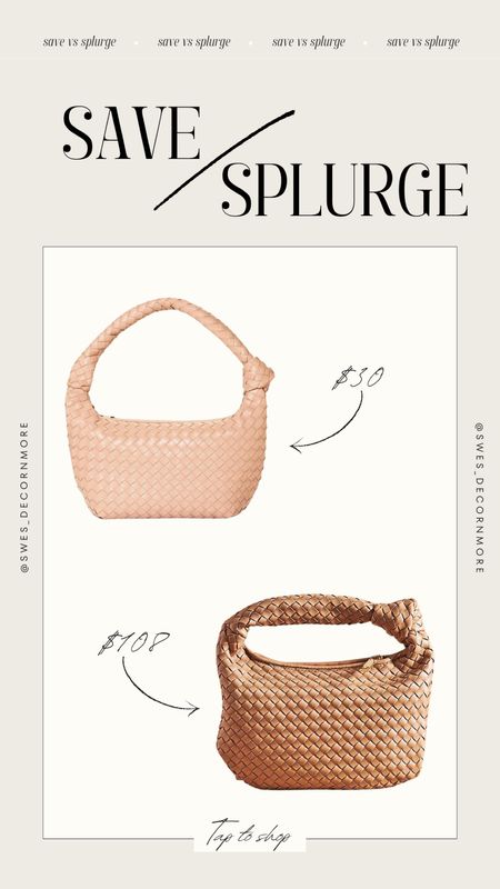 Save or Splurge! I love this satchel purse from Anthropologie but found a very similar one for under half the price at Target! 

#LTKStyleTip #LTKFindsUnder100 #LTKFindsUnder50
