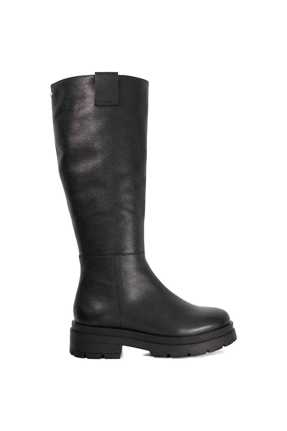 Boots | 'Tiger' Leather Knee High Boots | Dune London | Debenhams UK