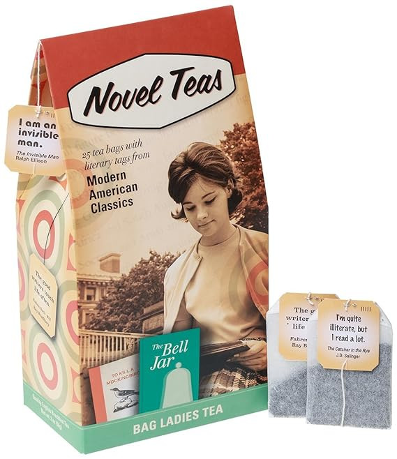 Novel Teas - Book Lover's Gift of Modern American Classics Tea contains 25 teabags individually t... | Amazon (US)