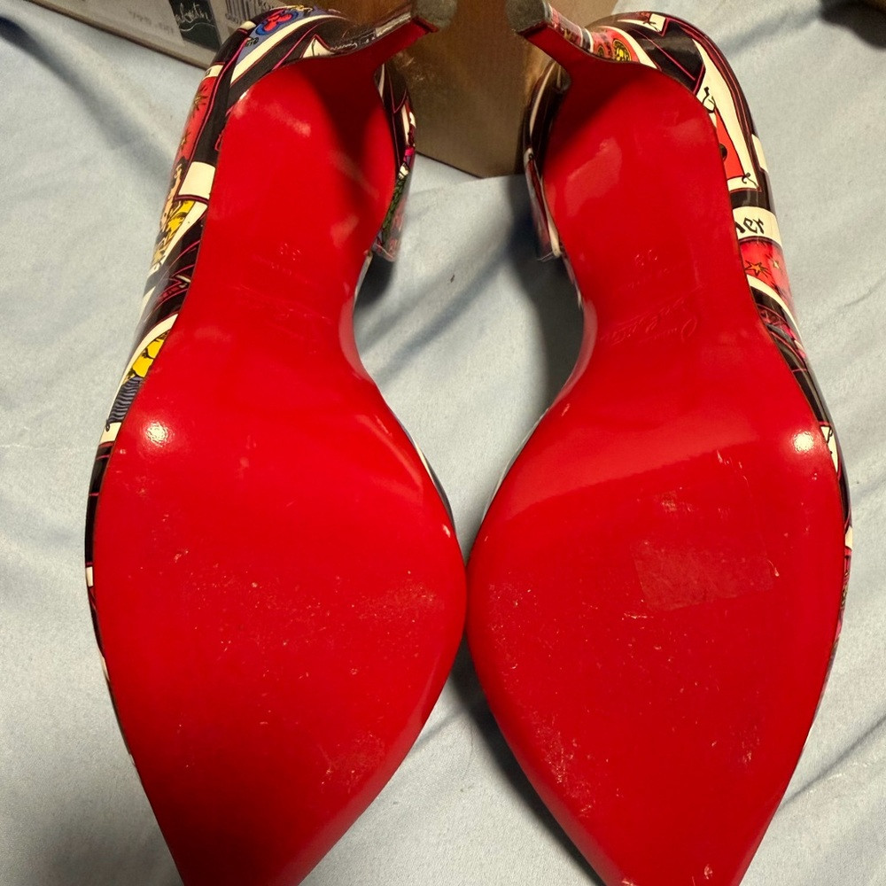 Christian Louboutin Multicolor Graphic Heels | Poshmark