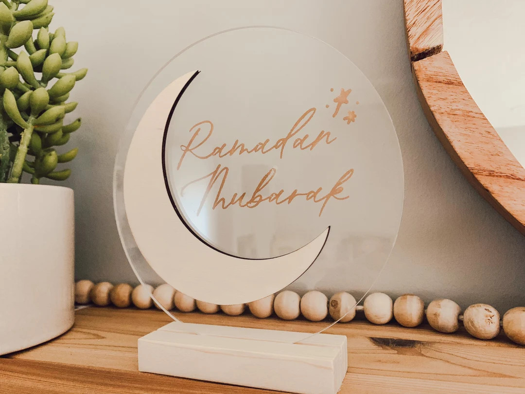 Ramadan Kareem Sign | Eid Mubarak | Islamic Gifts | Acrylic Signs | Gift | Ramadan Mubarak Sign -... | Etsy (US)