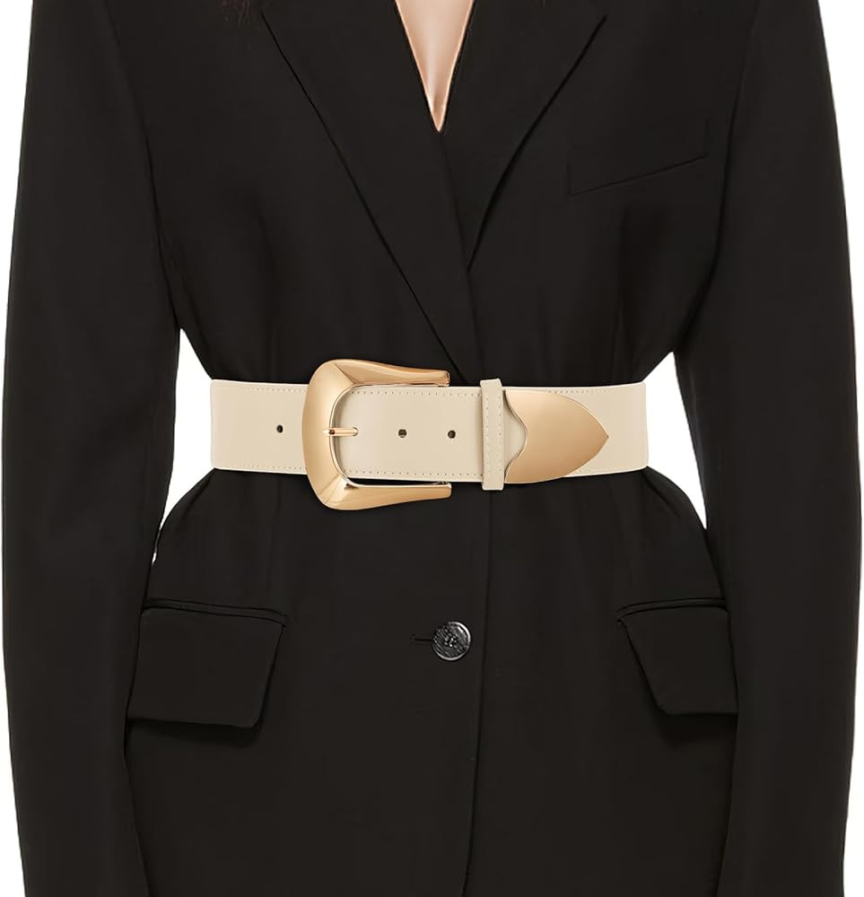 Women Wide Elastic Waist Belt for Dresses Fashion Wide Stretchy Belt | Amazon (US)