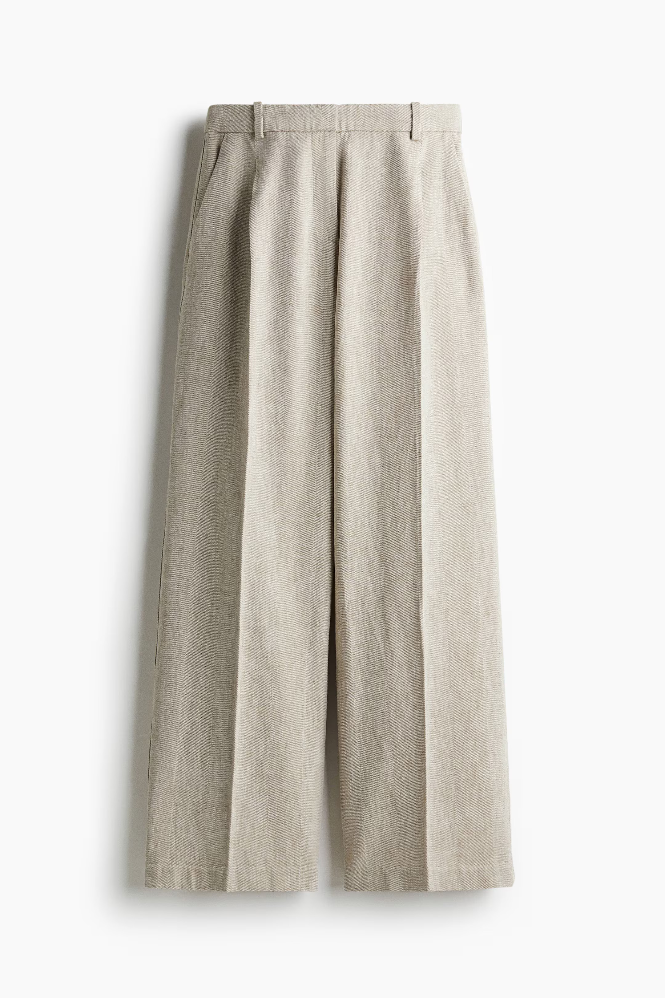 Wide linen-blend trousers | H&M (UK, MY, IN, SG, PH, TW, HK)