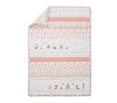 Mischa Blossom Baby Quilt | Pottery Barn Kids