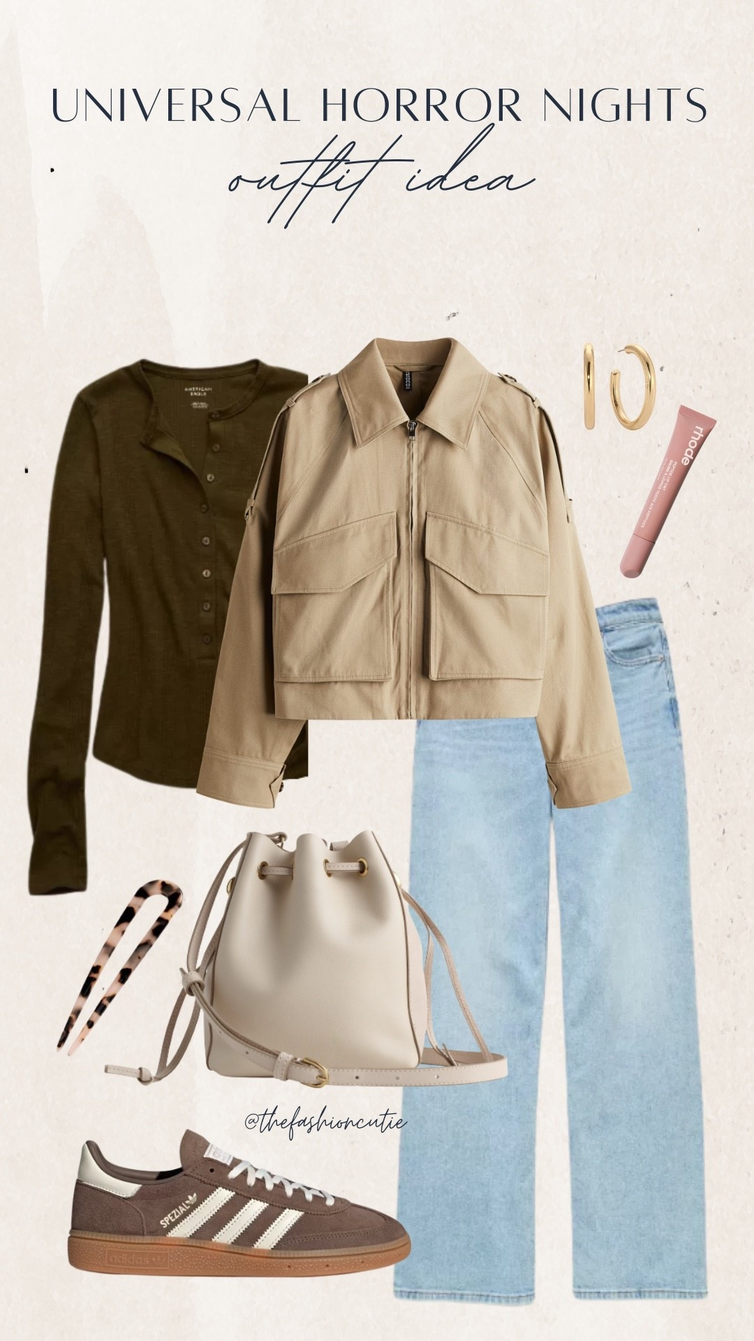 A practical but cute outfit idea. Comfy jeans, sneakers, and a layered zip-up jacket with gold hoops and a lip tint to keep it girly. 

#LTKStyleTip #LTKFindsUnder100 #LTKShoeCrush