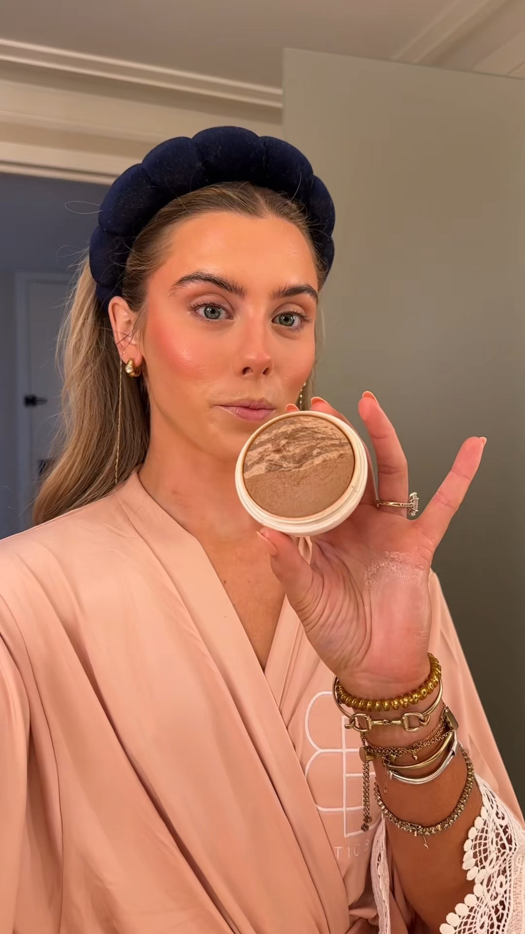 Dibs beauty my code is SLOANE. My favorite product is the dibs beauty baked bronzer in shade Carmel cappuccino but I also love spiced chai. Awaken sun-kissed skin with DIBS Beauty's Duet Baked Bronzer, a talc-free duo with jojoba, macadamia & hibiscus oil for a bronzed, blurred rolling glow @dibsbeauty      @ulta  

#LTKselfcare #LTKgrwm #LTKBeauty