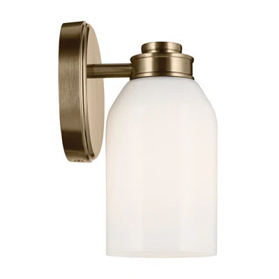 8.25" 1-Light Wall Sconce with White Opal Glass | Wayfair North America