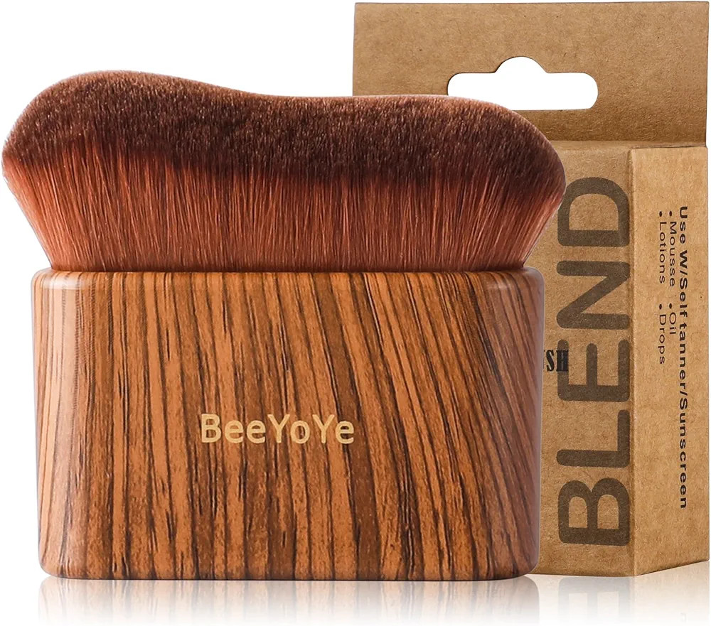 Self Tanner Tanning Brush for Self-Tan,Tanning Mitt Bronzer Brush for Face Body Self Tanner, Kabu... | Amazon (US)