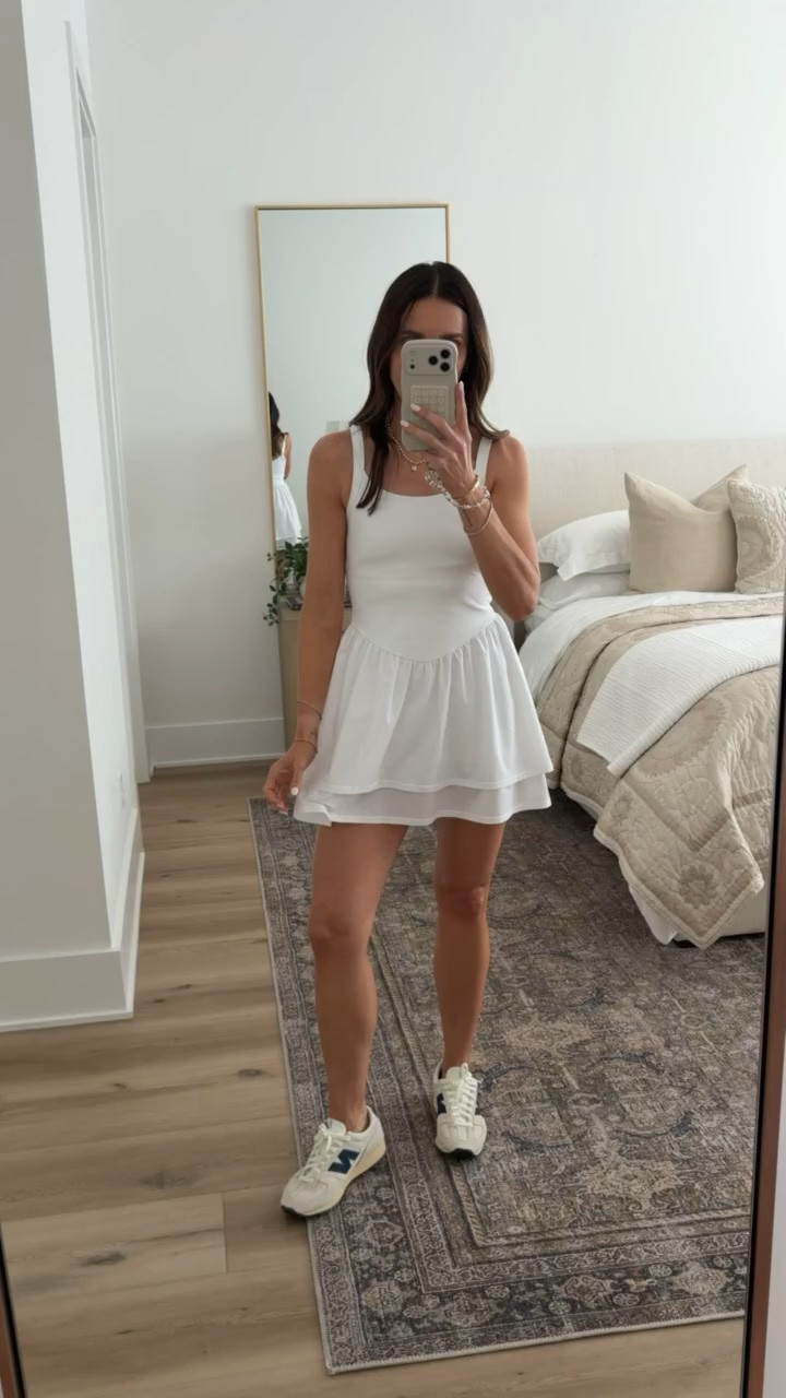 Athleisure dress from Target, I'm wearing size XS, firs tts.

athletic dress, white dress, tennis dress, sporty chic, annabrstyle

#LTKootd #LTKActive #LTKmomlife