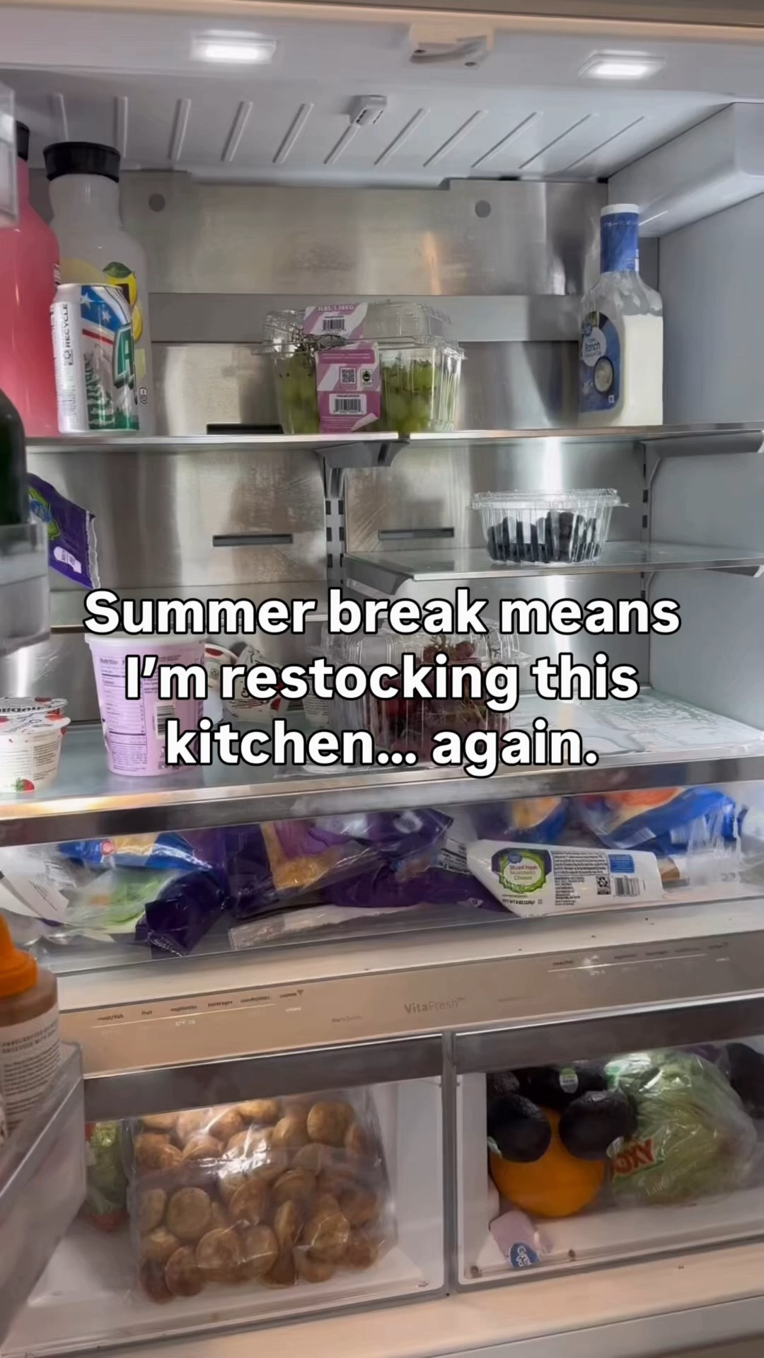 Summer break means I’m restocking this kitchen… again. 😅

It always amazes me how quickly snacks disappear, the pantry empties, and the fridge somehow needs another refill. If you’re feeding kids all summer long, I know you get it!

There’s just something so satisfying about starting the week with a fully stocked kitchen. It makes busy mornings, snack requests, and meal prep feel just a little easier.

Does anyone else feel like they’re grocery shopping twice as much during the summer? 😂

#summermomlife #kitchenrestock #pantryrestock #momlife #groceryhaul

#LTKHome #LTKmomlife #LTKdayinmylife