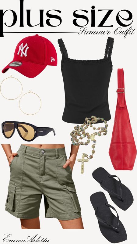 Casual summer outfit ♥️

Summer outfit, cargo shorts, flip flops, sandals, casual outfit, baseball hat, shorts

#LTKSeasonal #LTKPlusSize #LTKStyleTip
