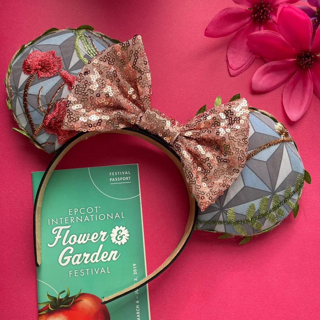 Epcot Flower & Garden Festival Inspired Mickey Ears - Etsy | Etsy (US)