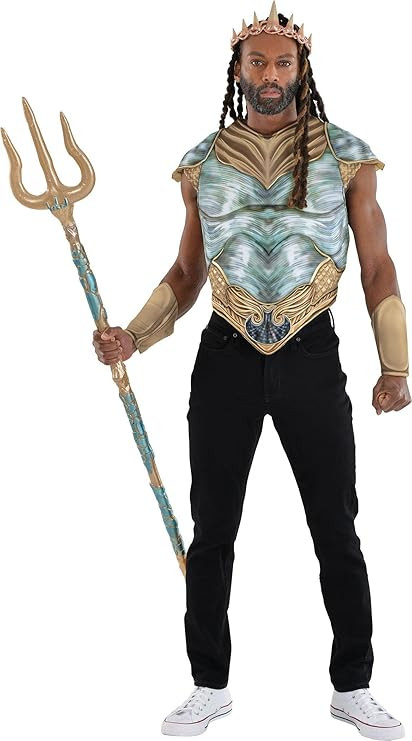 Adult King Triton Costume Accessory Kit - The Little Mermaid Movie 2023 Multicolor | Amazon (US)