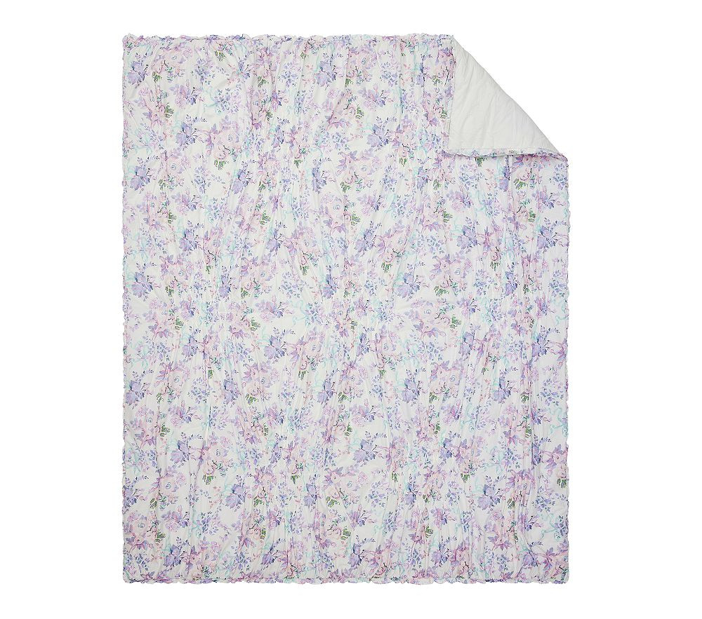 LoveShackFancy Lavender Damask Floral Comforter & Shams | Pottery Barn Kids