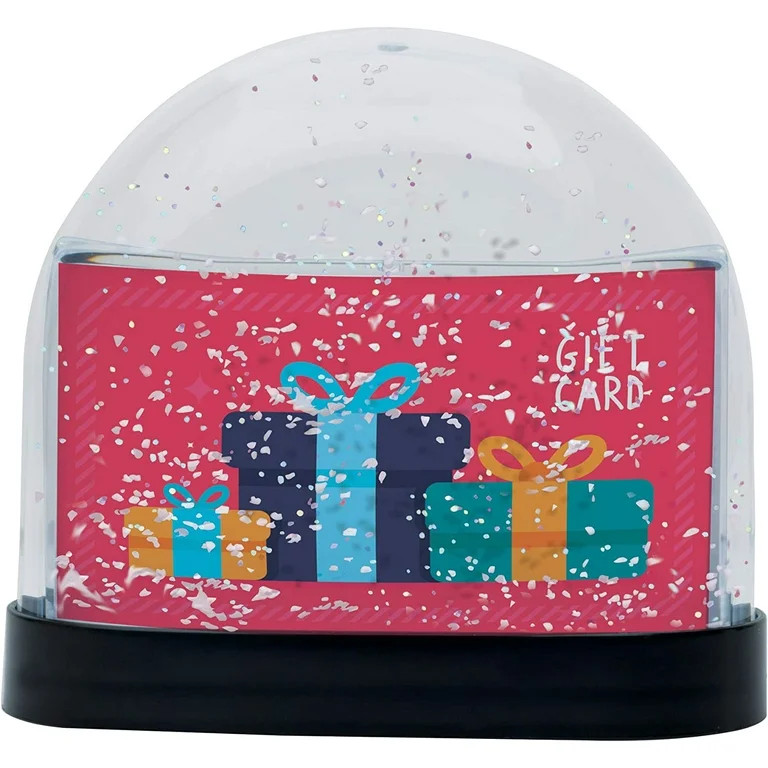 Neil Enterprises Inc. Clear Gift Card Photo Snow Globe with Black Base | Walmart (US)