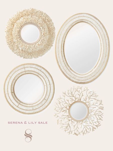 Obsessed with these Serena & Lily mirrors on sale. They are statement pieces. I personally dislike heavy mirrors and these are just the right weight. 

#LTKSpringSale #LTKhome #LTKsalealert