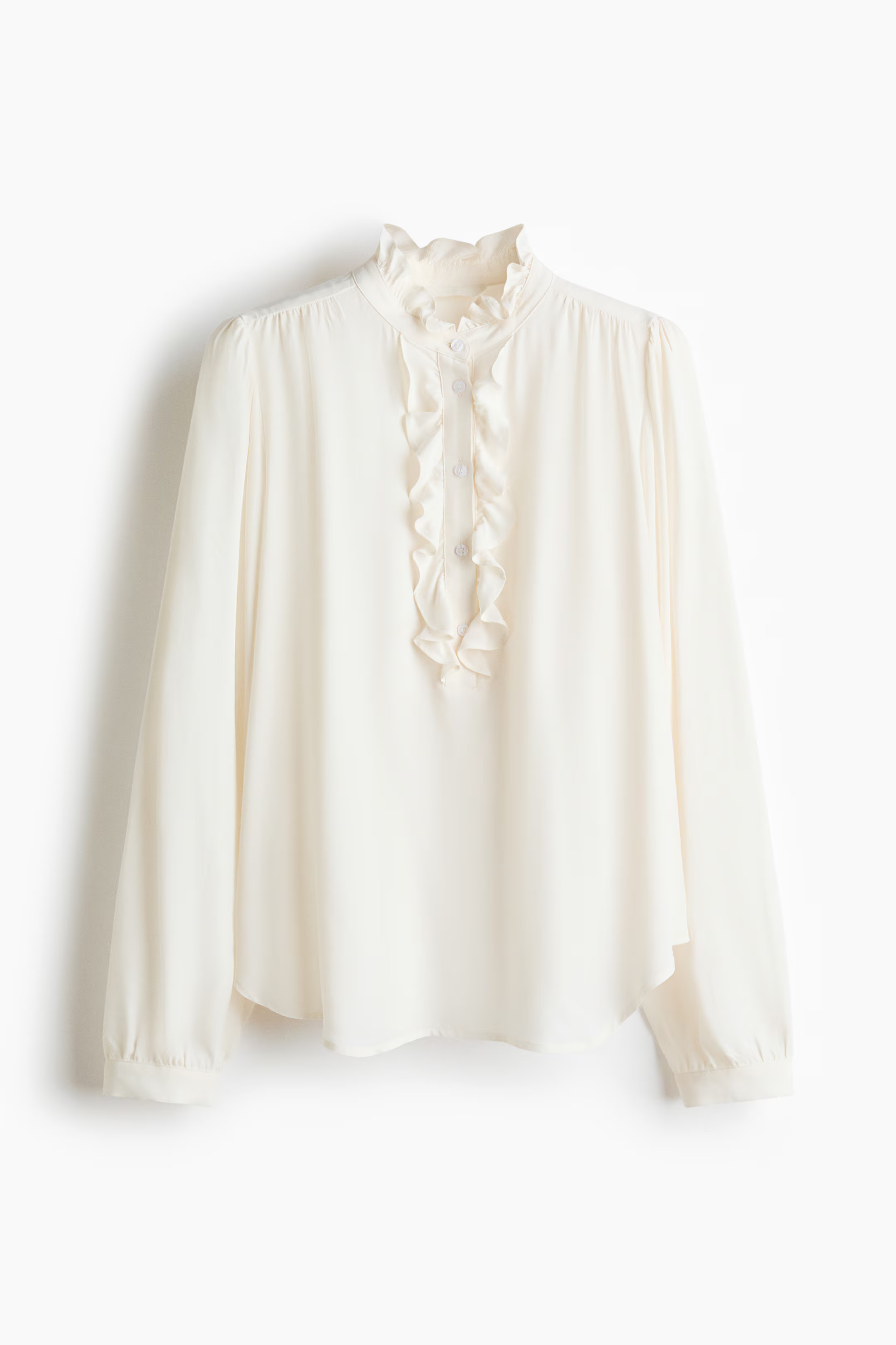 Ruffle-Collar Viscose Blouse | H&M (US + CA)
