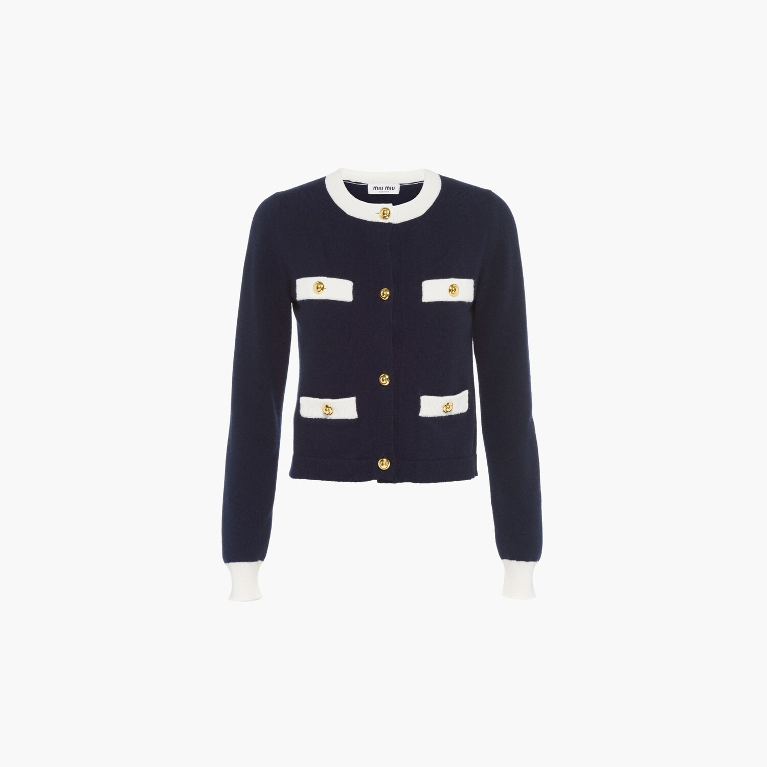 Cashmere cardigan | Miu Miu US