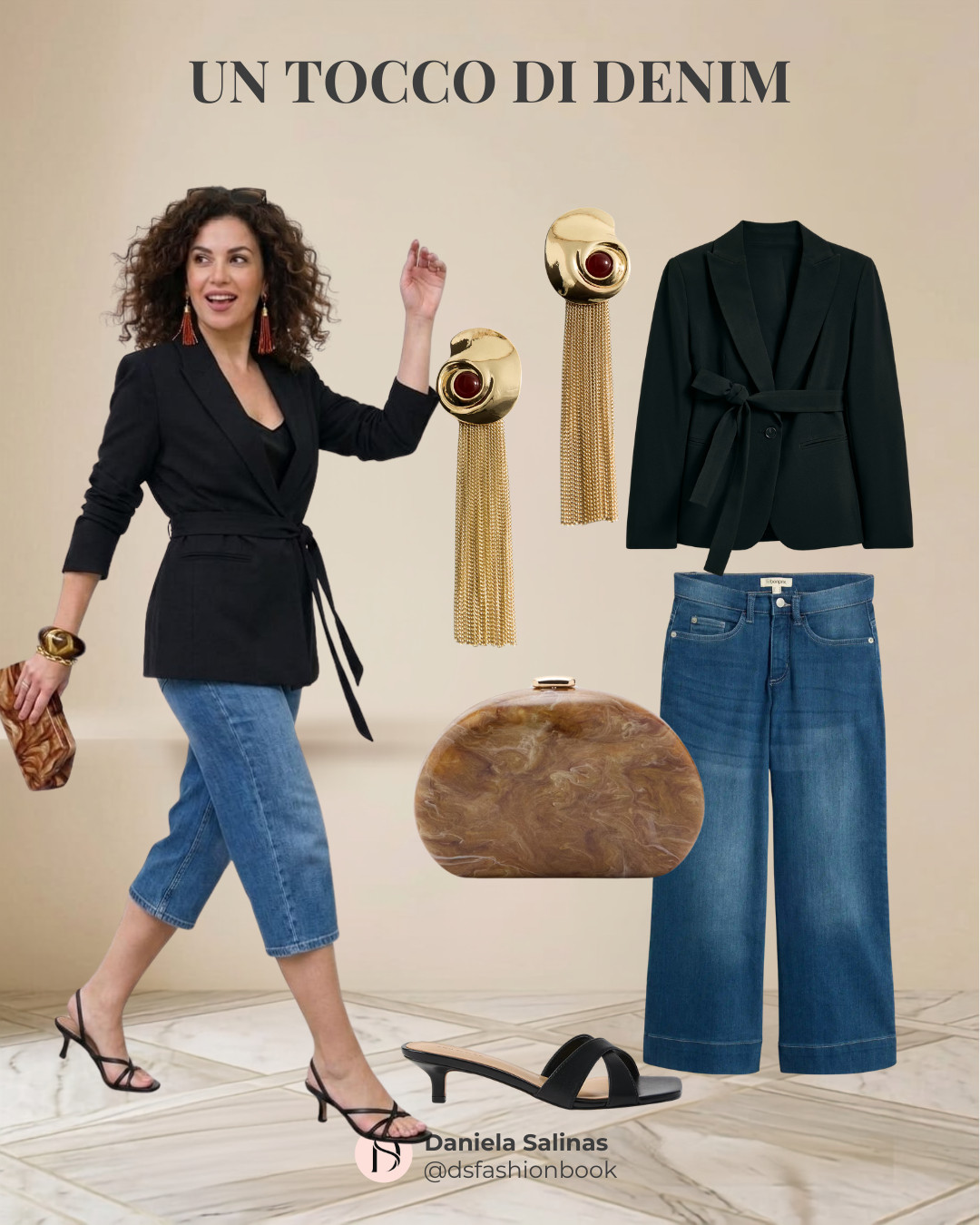 Quale proposta ti piace di più? 💙  
Il denim torna protagonista dell’estate con look freschi, versatili e facili da indossare.
Gilet strutturati, pantaloni colorati e dettagli materici trasformano ogni outfit in uno stile moderno e senza sforzo, perfetto per ogni momento della giornata.

 

 #LTKitalia #LTKeurope #LTKjeans