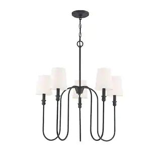 Savoy House 5-Light Aged Iron Chandelier M10077AI - The Home Depot | The Home Depot
