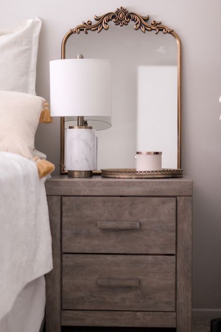 Bedside home decor neutral and clean 

#LTKxNSale #LTKxAnthro #LTKhome