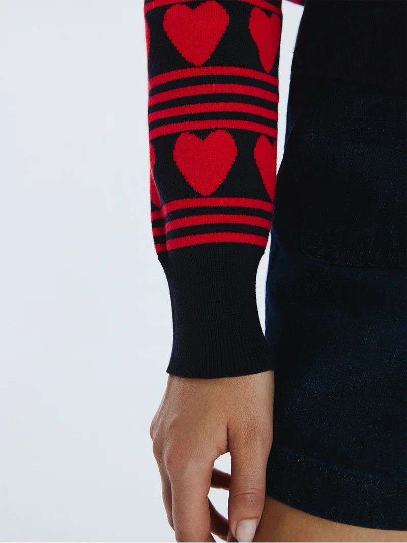 Free Assembly Women's and Women's Plus Solid, Stripe, & Print Classic Cozy Yarn Cardigan Sweater,... | Walmart (US)