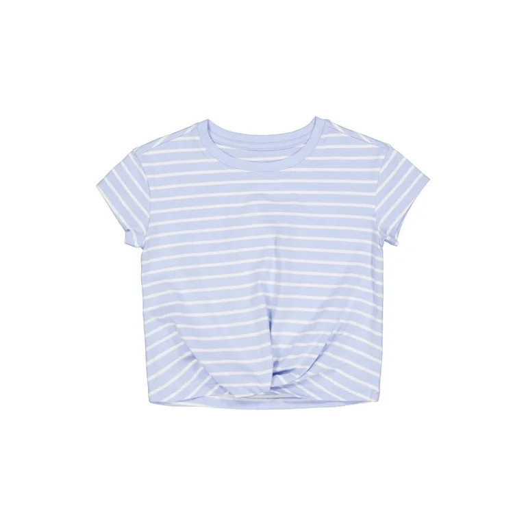 Wonder Nation Girls Short Sleeve Jersey Top, Sizes 4-18 & Plus | Walmart (US)