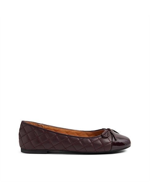 Midas Bellee Deep Burgundy Patent Leather Ballet Flats | David Jones | David Jones (Australia & New Zealand)