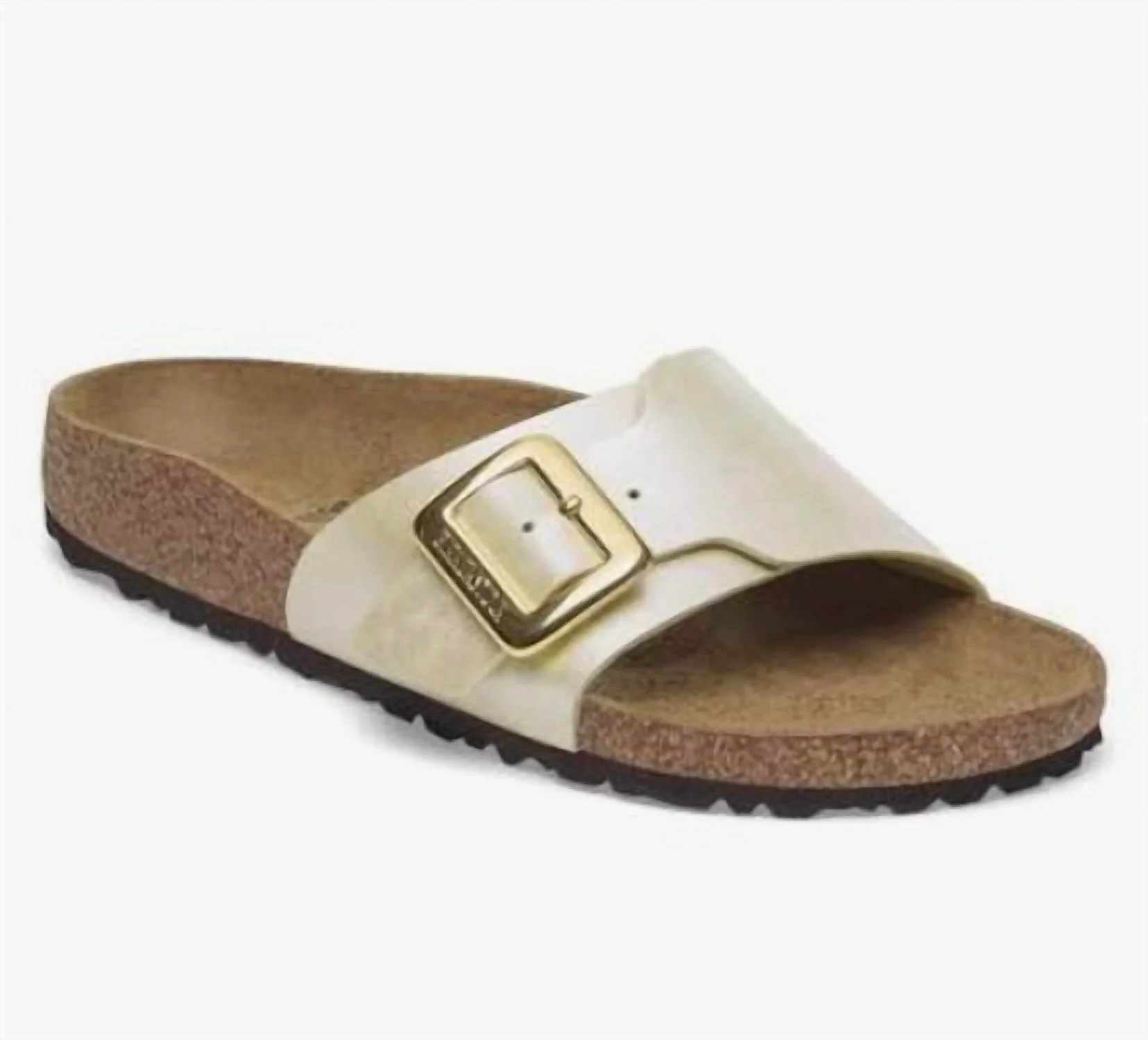 Women's Catalina Luxe Narrow Sandal In White Pearl | Shop Simon