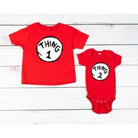 Thing 1 2 Shirt/Big Brother Little Shirt/Pregnancy Announcement Shirt/Funny Kids Shirt/ | Etsy (US)