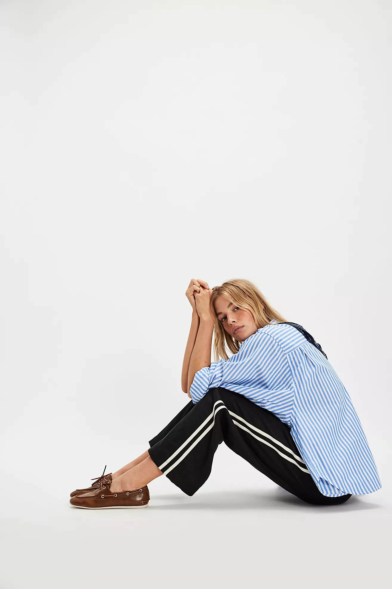 DONNI. The Linen Stripe Crop Pants | Free People (Global - UK&FR Excluded)