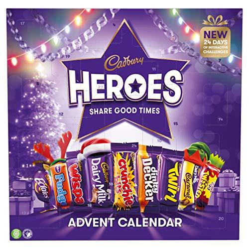 Cadbury Heroes Advent Calendar 230g Christmas Festive 24 Chocolate Countdown (Pack of 1) | Amazon (US)