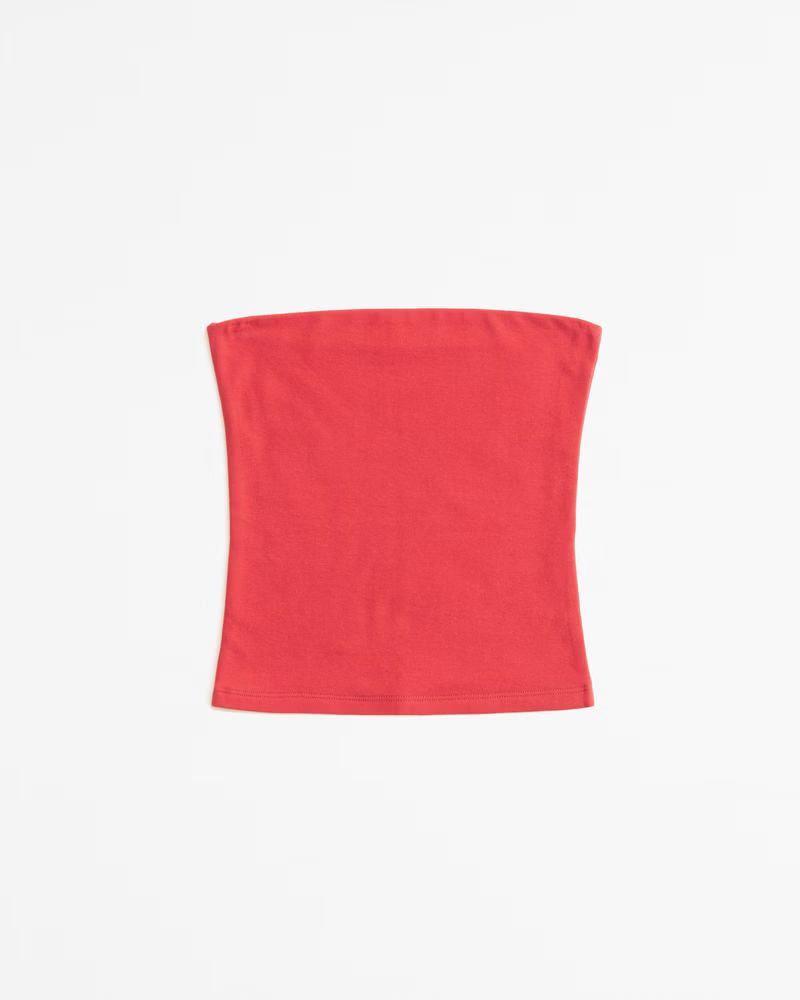 Cotton-Blend Seamless Fabric Tube Top | Abercrombie & Fitch (US)