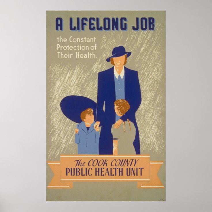 Vintage Public Health Poster | Zazzle | Zazzle